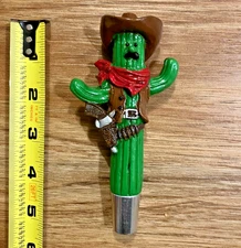Cowboy Cactus Beer Tap Handle Knob Bar Top Keg Draft Brewing Small Gunslinger
