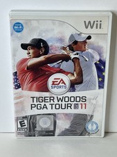 Tiger Woods PGA Tour 11 (Nintendo Wii, 2010) Disc & Case - Cleaned Tested