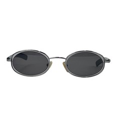 Genuine Gucci Men s Sunglasses GG 1614/S Black Silver Metal Y2K Oval Vintage EUC