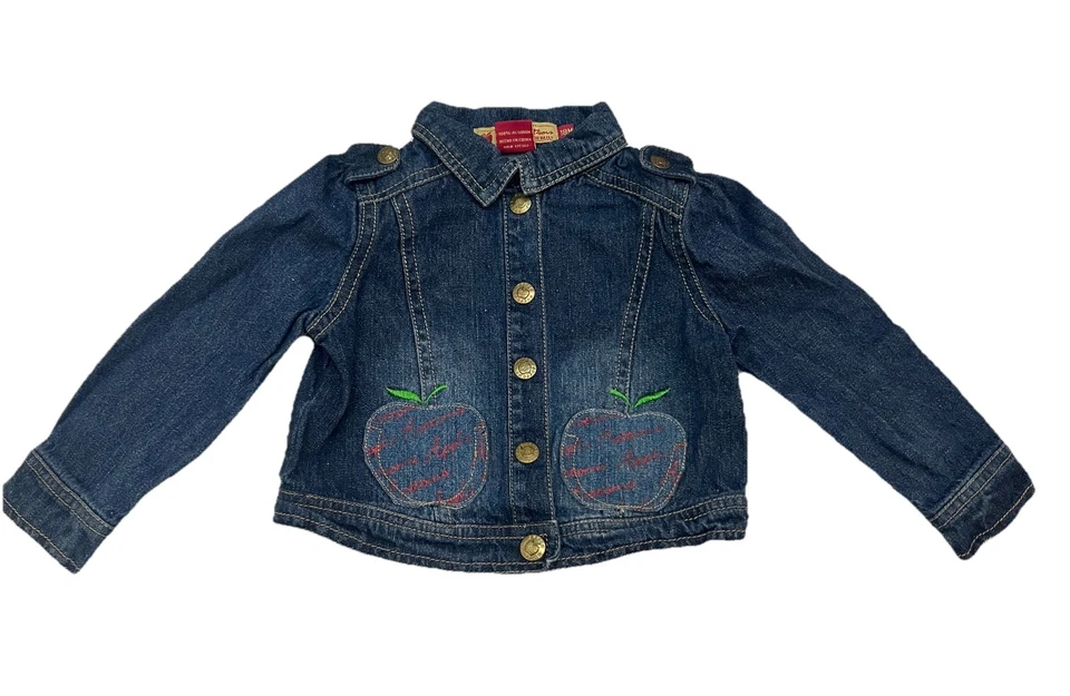 Chaqueta vaquera Apple Bottoms 18 meses niña ropa bebé Foto 2 de 4