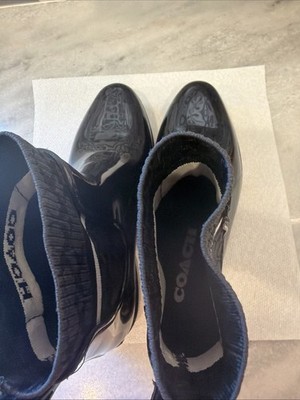 a*s様 COACH RIVINGTON RUBBER ブラック Coach Rivington Rubber Rain Bootie Black Women's Size 9 for sale