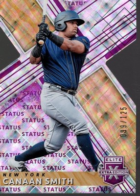2019 Elite Extra Edition Status Die Cut Purple #159 Canaan Smith /125 - BB