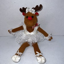 RUSS TWINKLES Reindeer PLUSH BALLERINA TUTU LUV PETS 12 VINTAGE