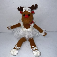 RUSS TWINKLES Reindeer PLUSH BALLERINA TUTU LUV PETS 12” VINTAGE