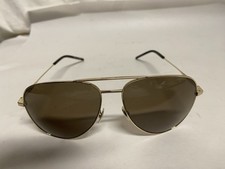 Saint Laurent Sunglasses Unisex Aviator Classic 11 Silver 59-14-145