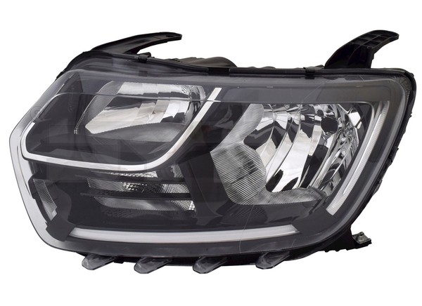 Scheinwerfer Links FüR Dacia Duster Ab 2017- H1 H7 Halogen + LWR Stellmotor-image