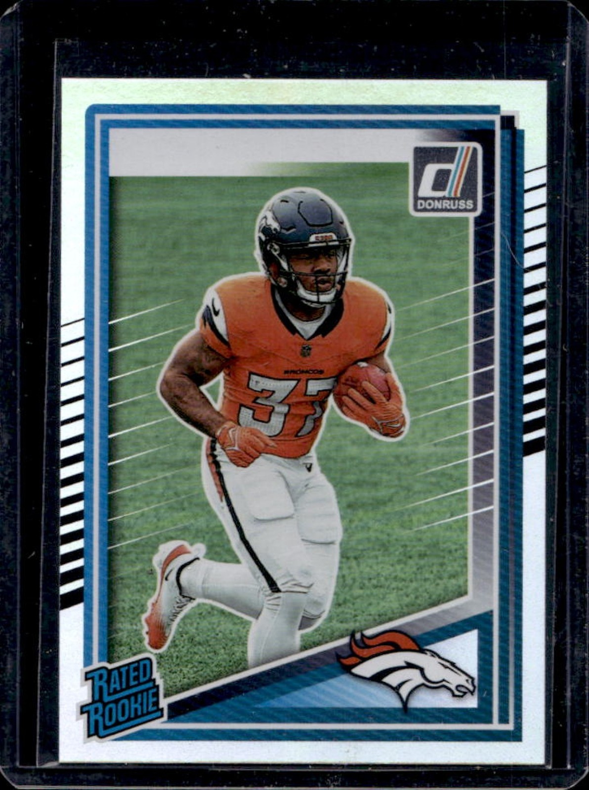 2025 Panini Donruss RJ Harvey Rated No Name RC #312 Broncos Rookie