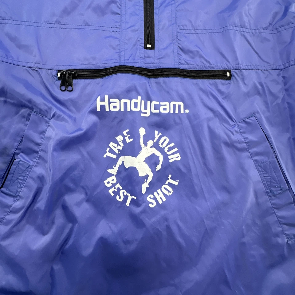 Винтажный Sony куртка пуловер ветровка Handycam промо мужской большой 90-х - Изображение 2 из 4