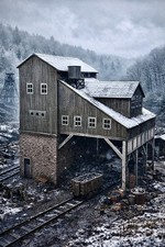 Coal Loading Tipple (OO-Gauge) Model Railway