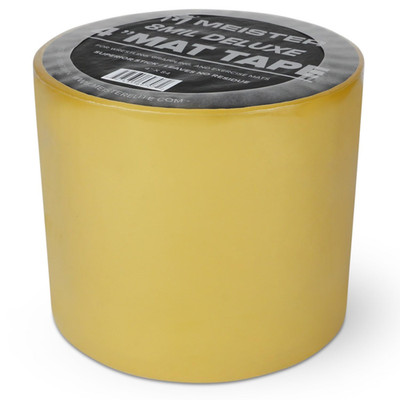 Deluxe 8Mil Mat Tape for Wrestling, Grappling and Exercise Mats - Clear - 4'' X 8