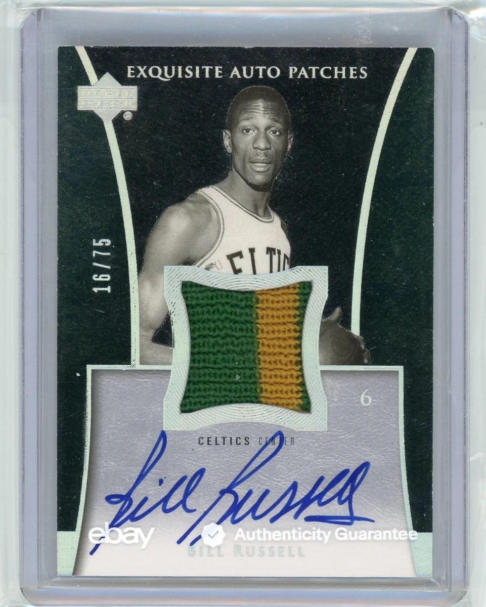 NBAカード Bill Russell autoサイン Upper Deck Bill Russell Basketball Autographed Sports Trading