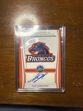 2009 College Logo Patch Topps Certified Autograph Issue Ian Johnson