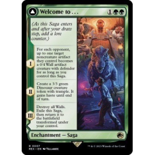 WELCOME TO . . . (BORDERLESS) Universes Beyond: Jurassic World Collection  MTG