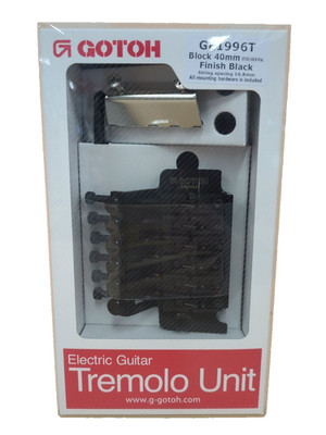 GOTOH GE1996T-B Double Locking Tremolo Bridge Black 40mm Japan