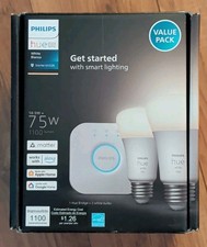 Philips Hue White A19/E26 75W Smart LED Starter Kit 9290024691A