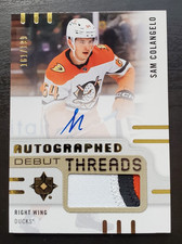 2024-25 Ultimate Collection Sam Colangelo Auto Debut Threads RC 161/199 Ducks