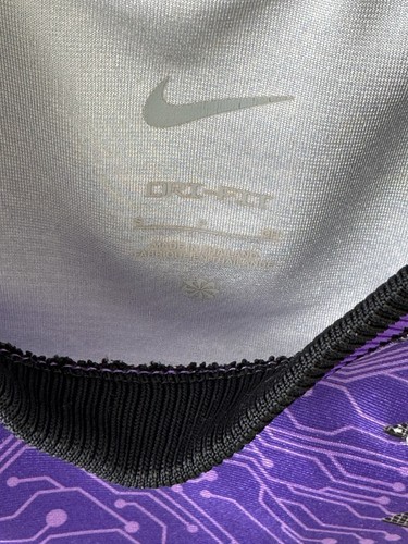 Nike Jersey Lebron Goon Squad Space Jam Dry Fit Size S boys Purple and Black - Picture 5 of 13