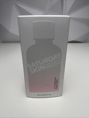SATURDAY SKIN PURE CLARIFYING TONER (Full Size/4.22oz/NIB) 10% Glycolic Acid
