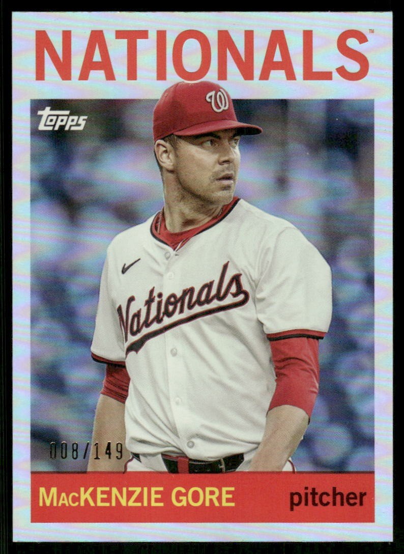 2025 Topps Archives #88 MacKenzie Gore Rainbow Foilboard #/149