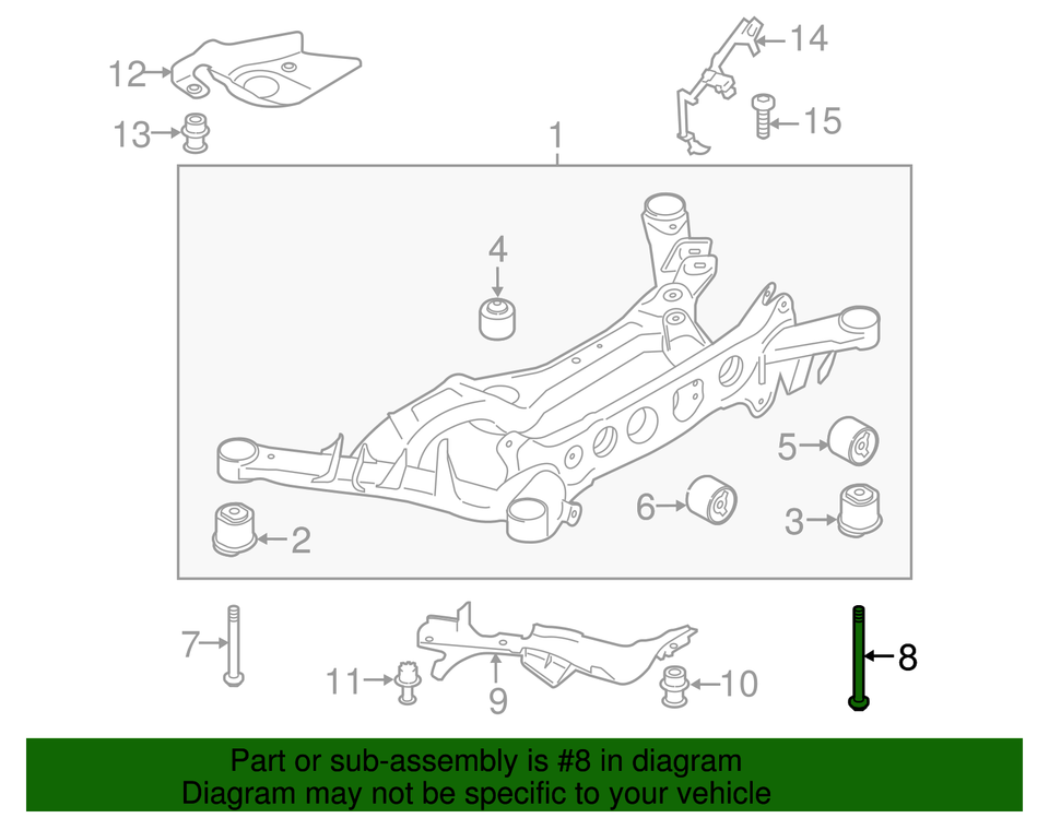 Genuine Porsche Suspension Cross-Member Rear Bolt WHT-004-756 | eBay