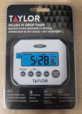 Taylor Splash and Drop Kitchen Timer, White, ...