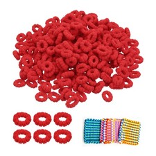 Cloth Loom Bands Refill Flowers Elastic Loom Loops Red 500 Pcs