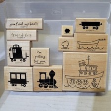 Stampin Up A Boatload of Love Wood Stamp Set of 11