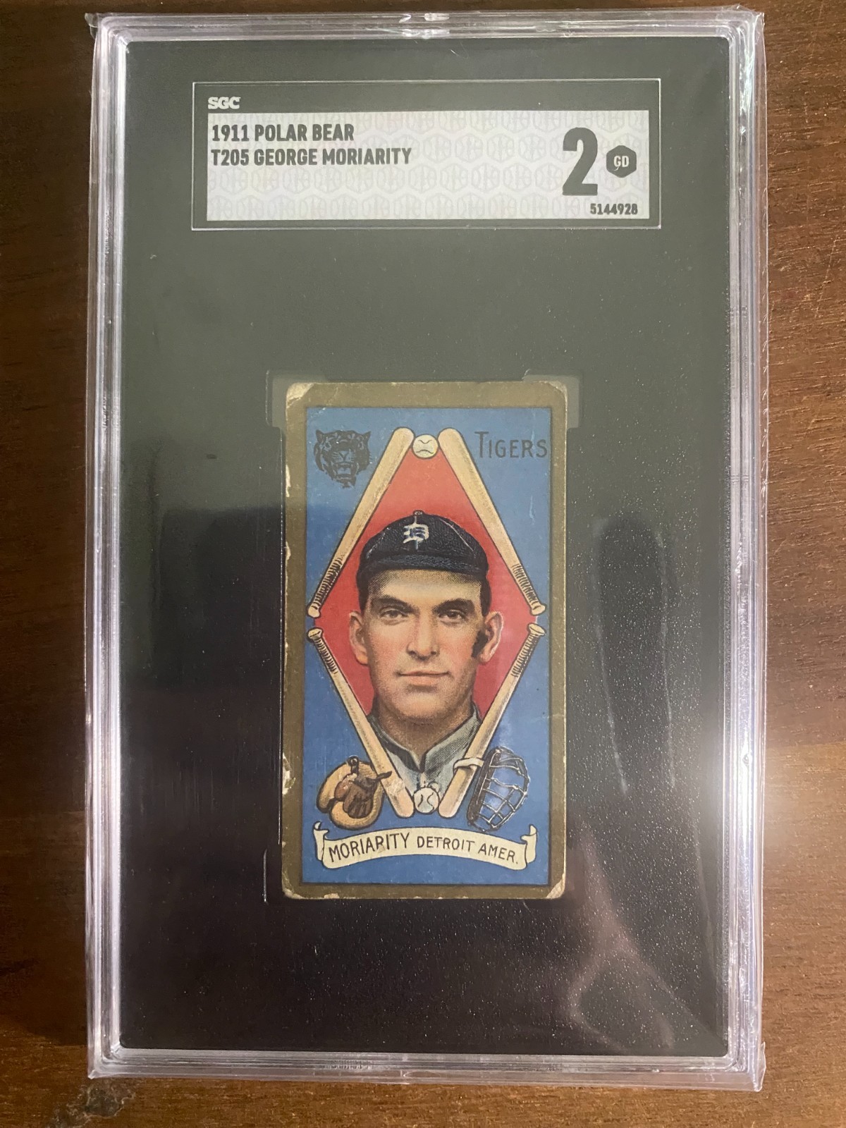 1911 T205 Polar Bear George Moriarity SGC 2 Detroit American