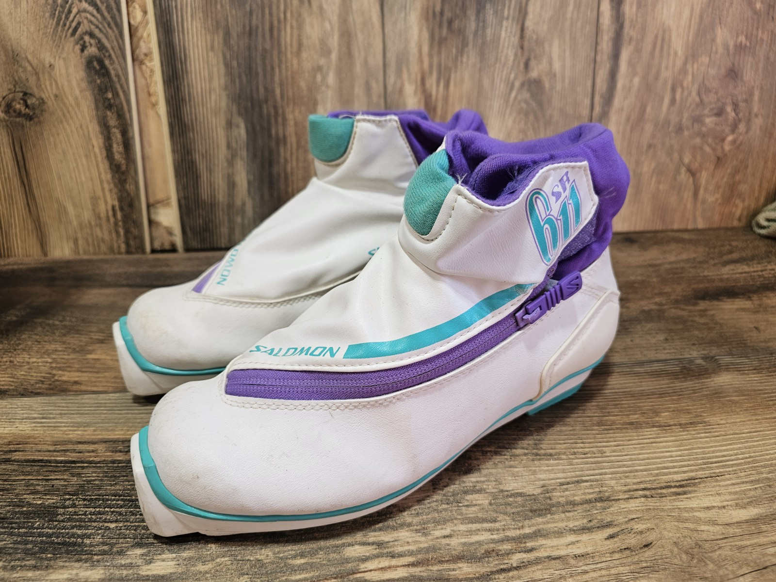 Scarponi da sci di fondo nordico Salomon 611SR vintage taglia EU39