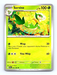 #2 2025 Pokemon Black Bolt ^ Servine BASE