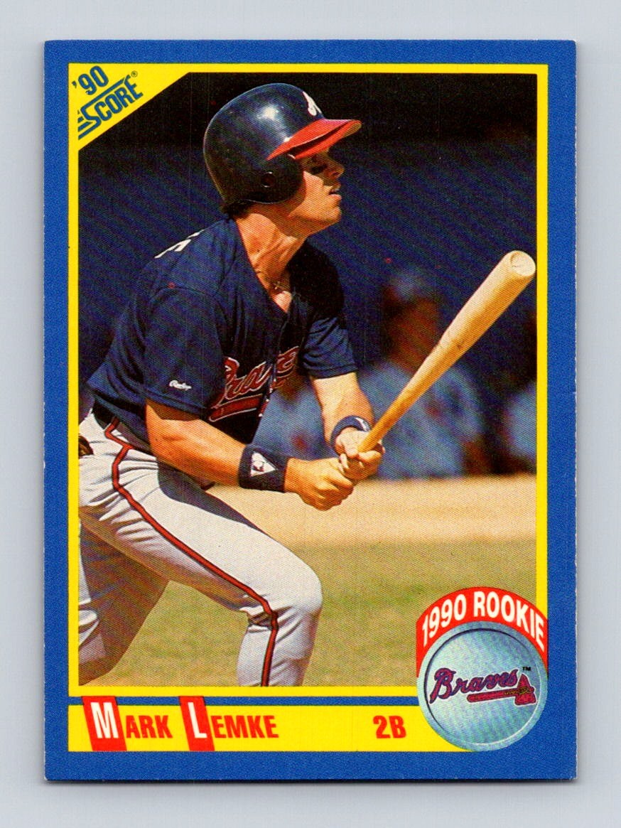 1990 Score #593 Mark Lemke RC Atlanta Braves