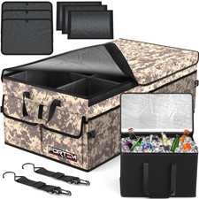FORTEM Organizzatore Baule Auto con Borsa Frigo Contenitore Pieghevole SUV Multi