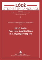 Palc 2001: Practical Applications In Language Corpora Barbara Lewandowska-Tomasz