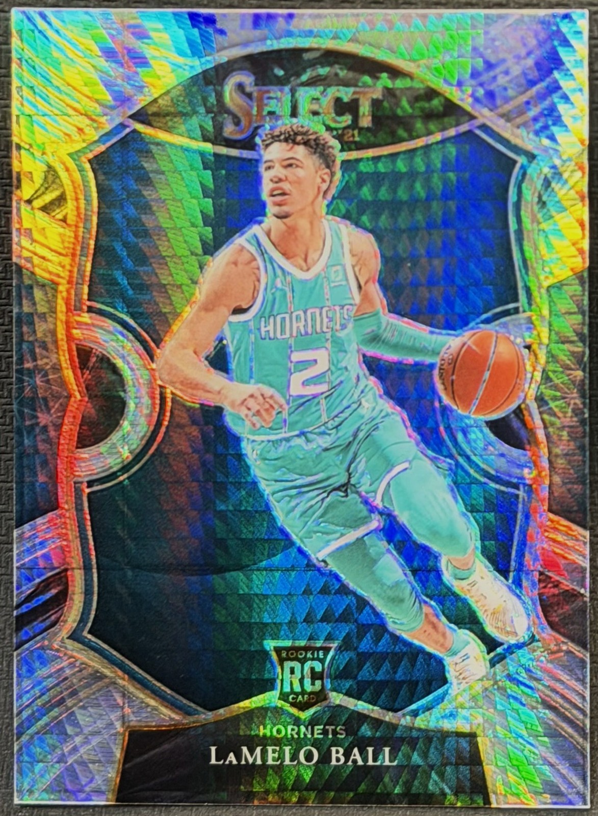 2020-21 Panini Select Prizms Lucky Envelopes #63 LaMelo Ball /8 Rookie RC SP