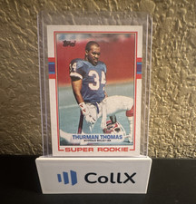 Topps 1989 Thurman Thomas RC #45 Super Rookie Buffalo Bills Football Card. rookie card picture