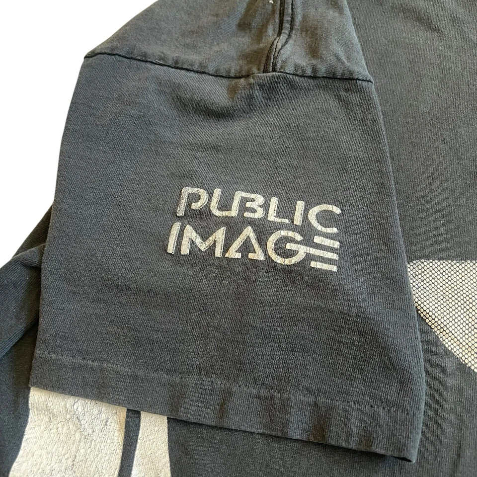 Camisa De Colección Años 80 90 Imagen Pública Negra Ropa de Calle Surf Skate Punk Playa Talla L Foto 3 de 4