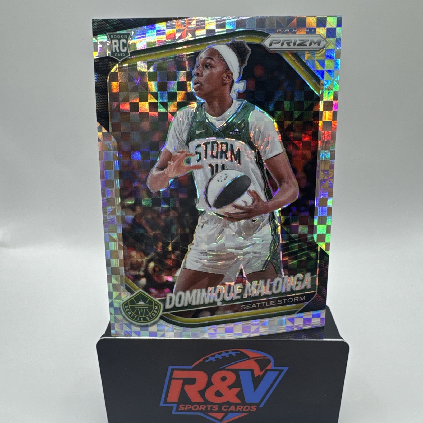 2025 Panini Prizm Dominique Malonga 116 Checkerboard Seattle Storm Rookie