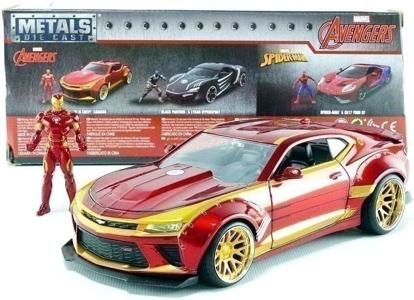 2016 Chevrolet Camaro SS W Iron Man Figure Marvel Avengers