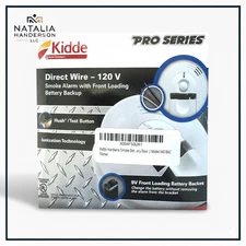 Kidde i4618AC Smoke Alarm 120V Hardwired Front Load Battery Backup Pro Series