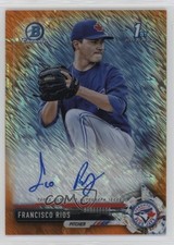 2017 Bowman Orange Shimmer Refractor 15/25 Francisco Rios #CPA-FR Auto 1a39