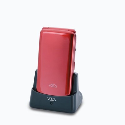 VOCA V340 Big Button 4G Flip Phone for Seniors Elderly (Red)