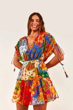 Brand New Farm Rio Sunny Mix Mini Dress (Size L/UK12-14)