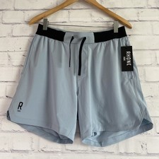 Rhone Shorts Men's Medium Base Training Short Elastic Waist 6  Inseam Blue NWT