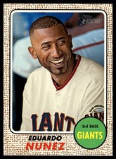 Eduardo Nunez 2017 Topps Heritage #44 San Francisco Giants 25812 Baseball Card