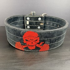 Powerlifting Fitness Workout Weight Lifting Belt Suede Leather Size 34