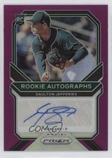 2021 Panini Prizm Rookie Purple 34/50 Daulton Jefferies #RA-DJ Auto 0a2