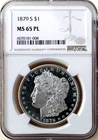 *1879 S MORGAN DOLLAR* *NGC MS65 PL* *LOOKS DMPL* NR #CVIP108