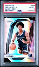 2024 PANINI PRIZM SILVER PRIZM #239 JAYLEN WELLS PSA 8