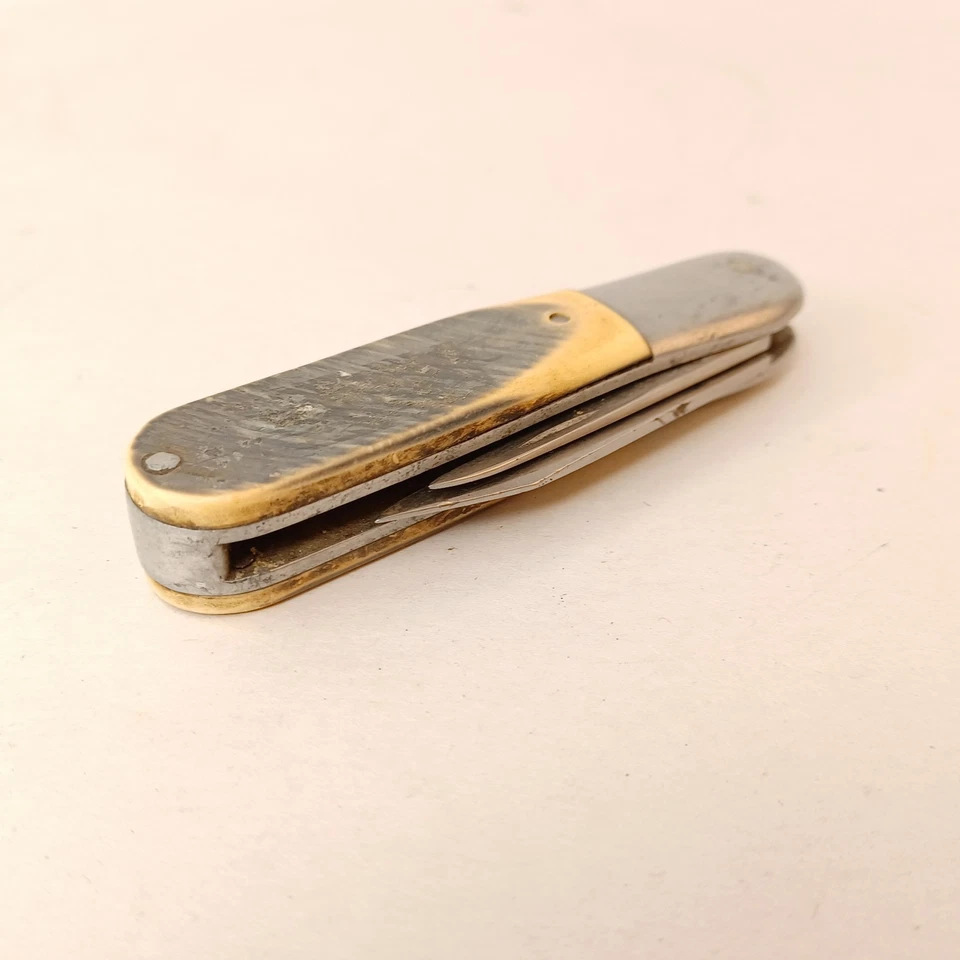 Navaja de bolsillo Carter’s By Queen imitación hueso y mango de aluminio 2728139 Foto 3 de 4