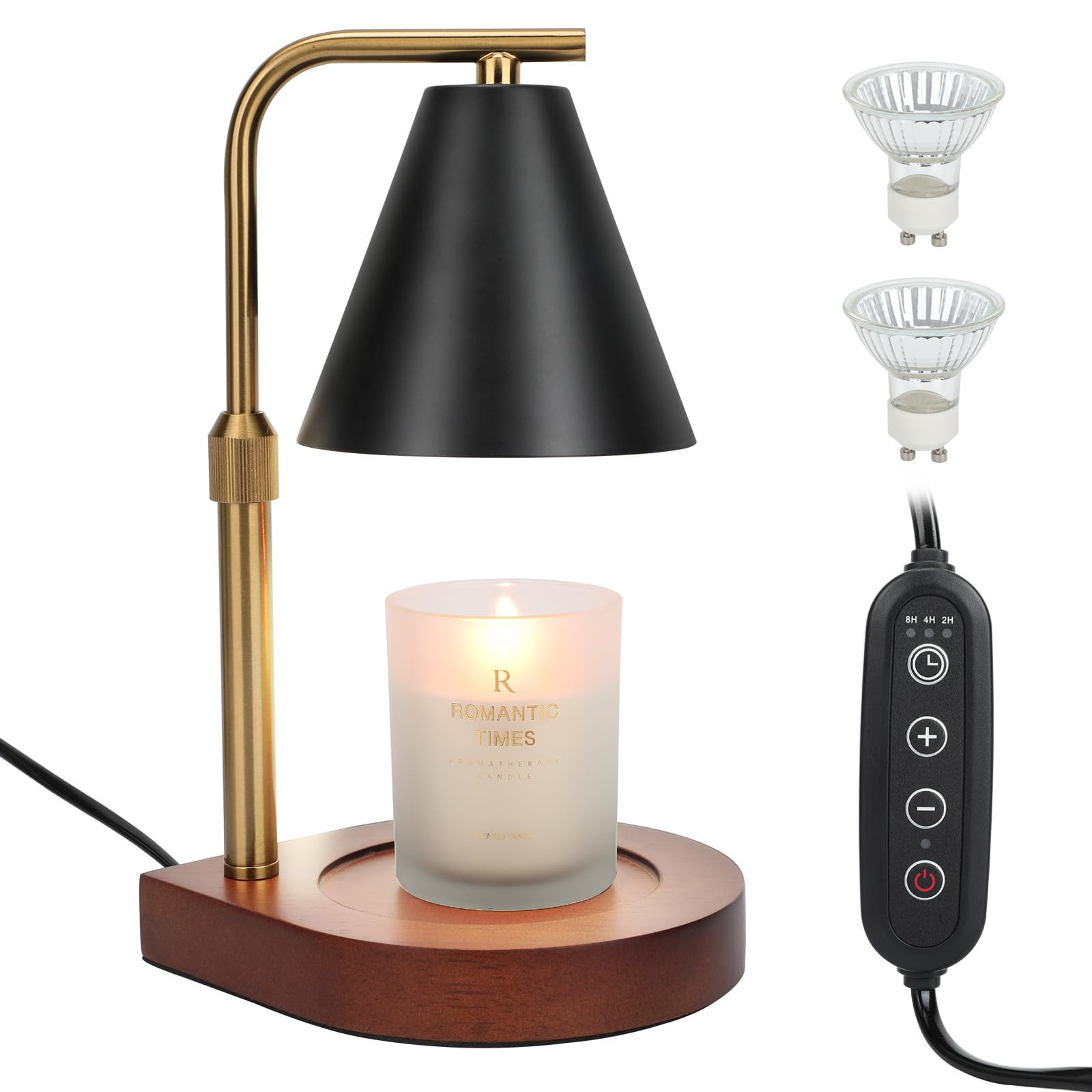 Modern Electric Candle Warmer Lamp with Dimmer & Timer for Flameless Melting